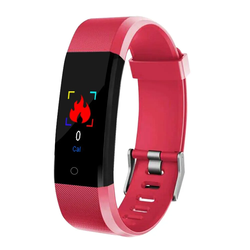 The 115 Plus Smart Watch with HR & BP Monitor, Call & MSG Notifications (similar to Fitbit Alta)