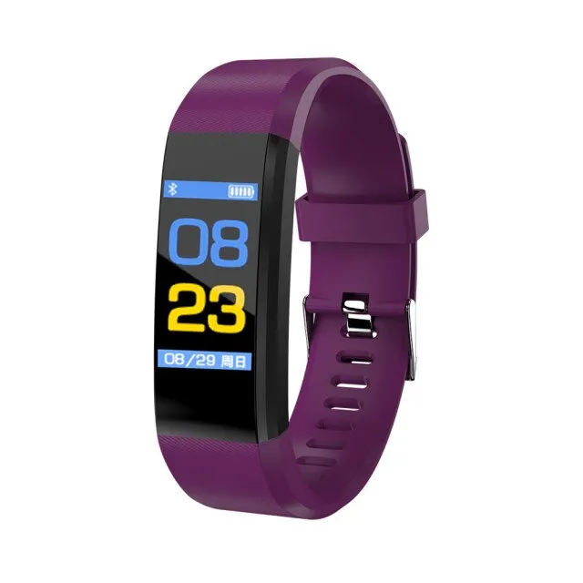 The 115 Plus Smart Watch with HR & BP Monitor, Call & MSG Notifications (similar to Fitbit Alta)
