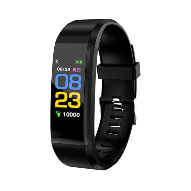 The 115 Plus Smart Watch with HR & BP Monitor, Call & MSG Notifications (similar to Fitbit Alta)