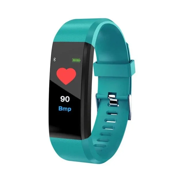 The 115 Plus Smart Watch with HR & BP Monitor, Call & MSG Notifications (similar to Fitbit Alta)