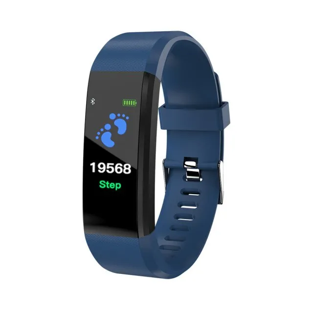 The 115 Plus Smart Watch with HR & BP Monitor, Call & MSG Notifications (similar to Fitbit Alta)