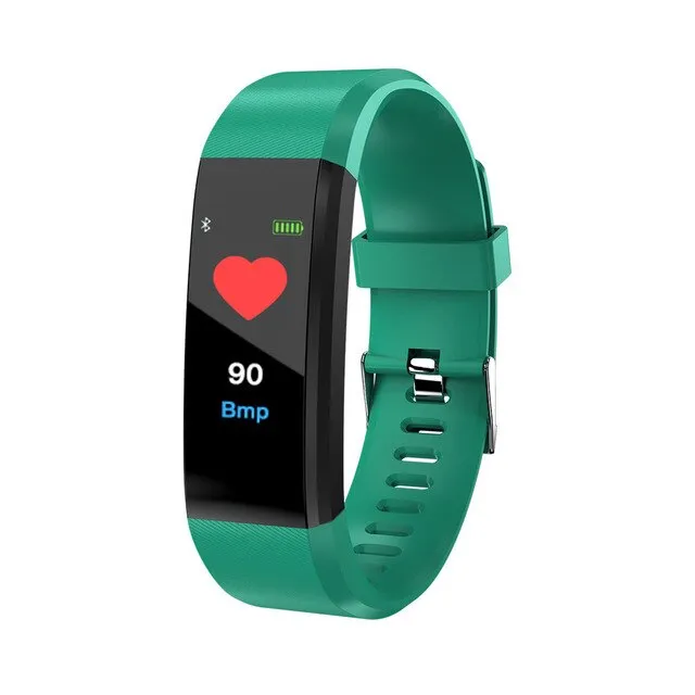 The 115 Plus Smart Watch with HR & BP Monitor, Call & MSG Notifications (similar to Fitbit Alta)