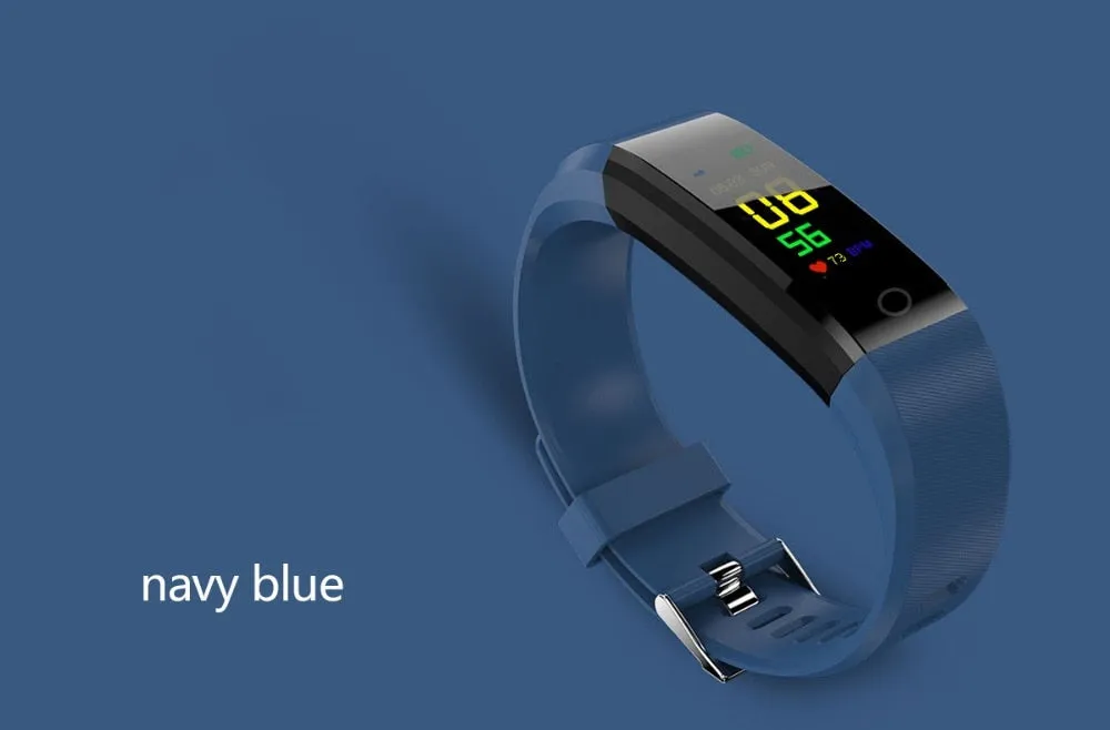 The 115 Plus Smart Watch with HR & BP Monitor, Call & MSG Notifications (similar to Fitbit Alta)