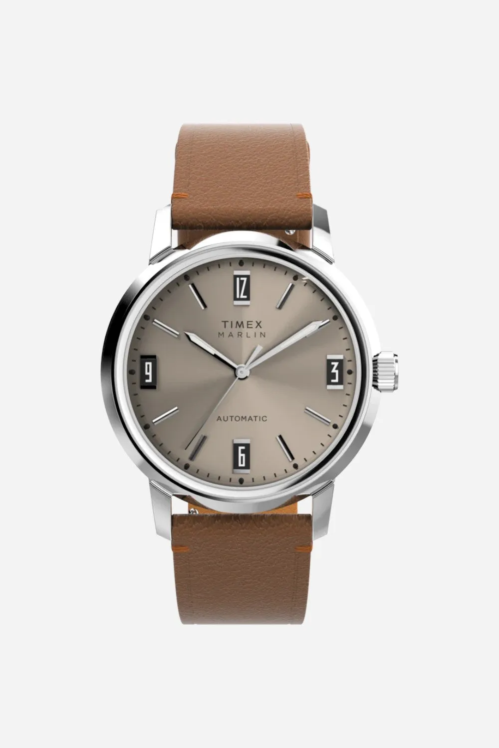 Timex Marlin® Automatic 40mm Leather Strap Watch