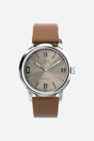 Timex Marlin® Automatic 40mm Leather Strap Watch