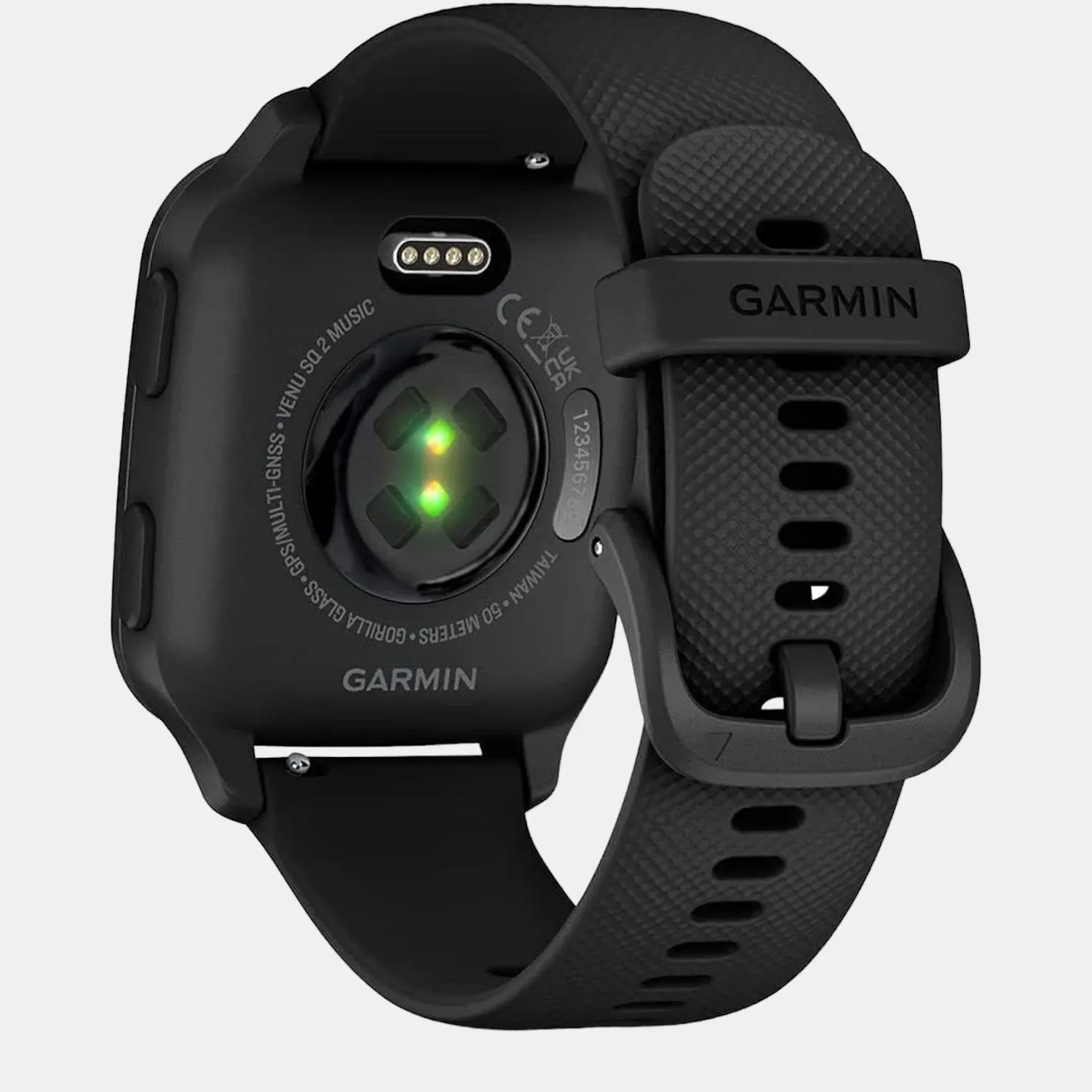 Unisex Amoled Smart Watch VENU SQ 2 MUSIC BLACK SLATE 010-02700-80