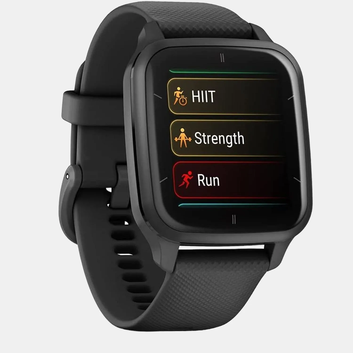 Unisex Amoled Smart Watch VENU SQ 2 MUSIC BLACK SLATE 010-02700-80