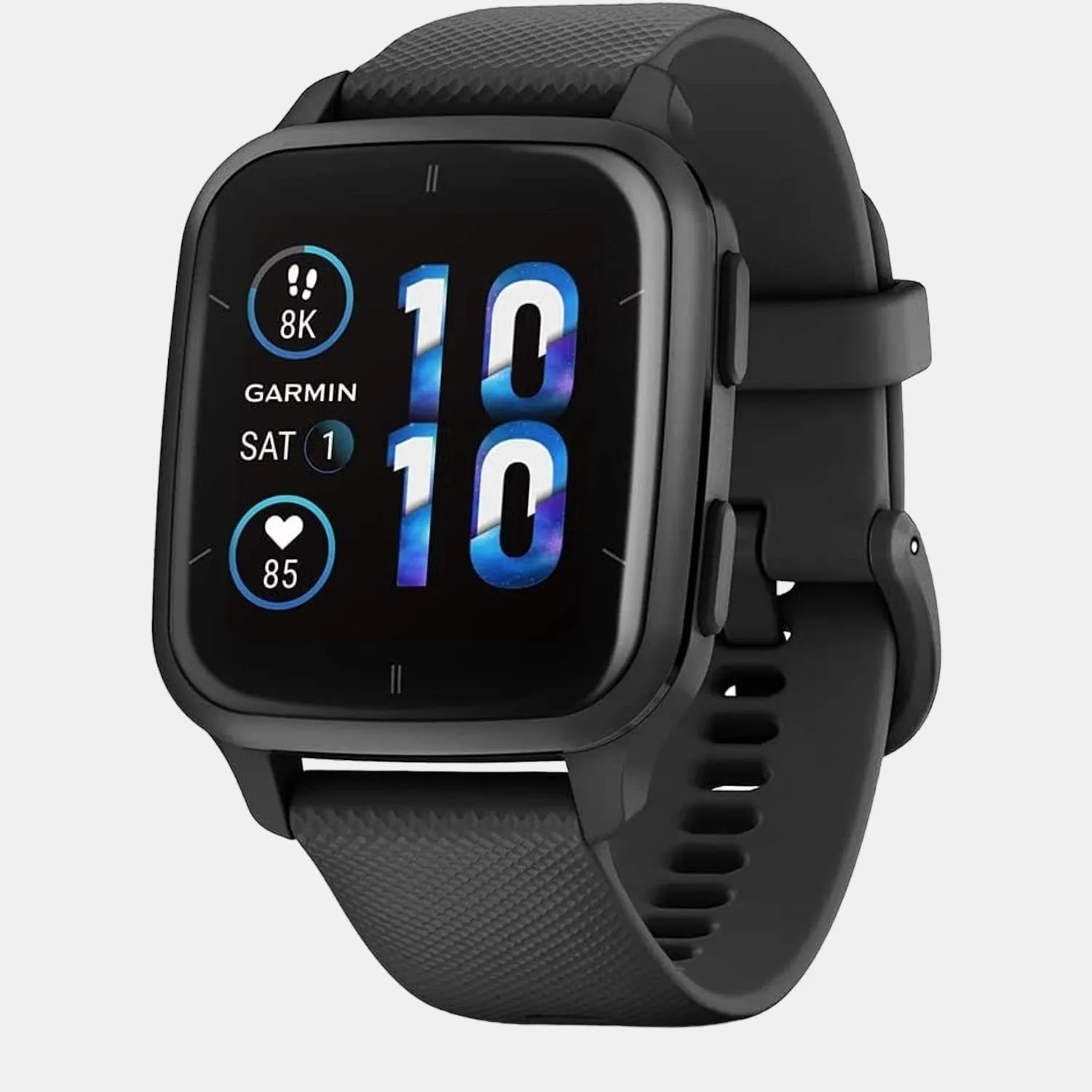 Unisex Amoled Smart Watch VENU SQ 2 MUSIC BLACK SLATE 010-02700-80