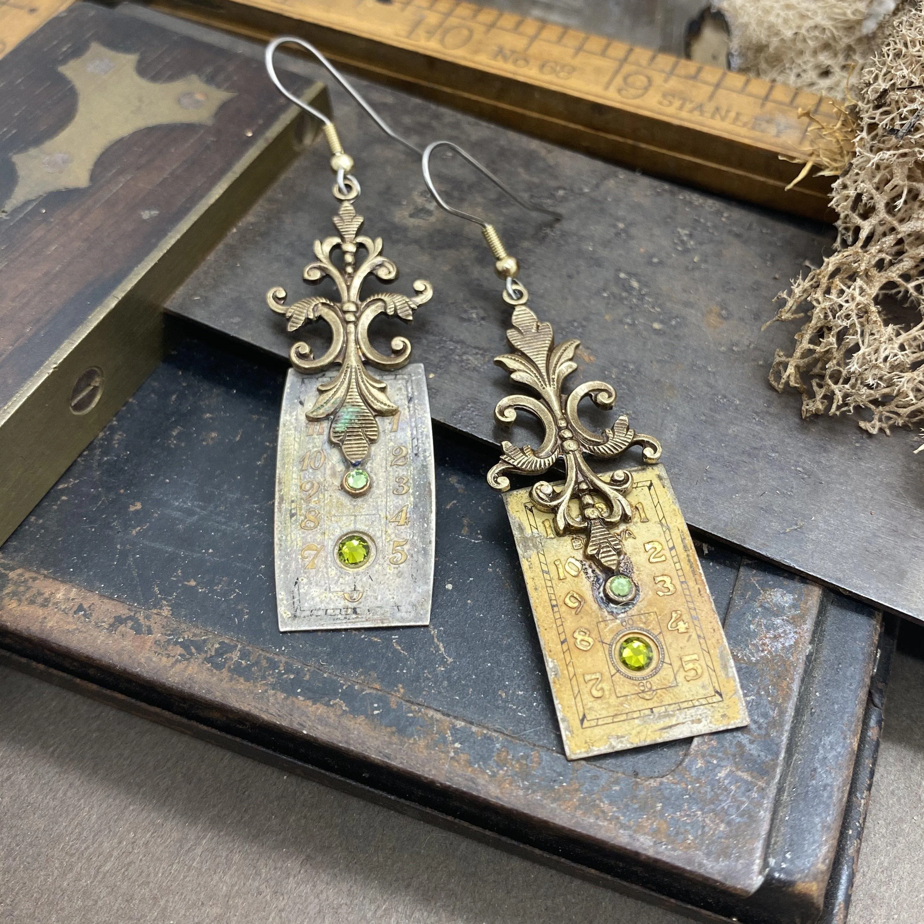 Victorian style artistic earrings