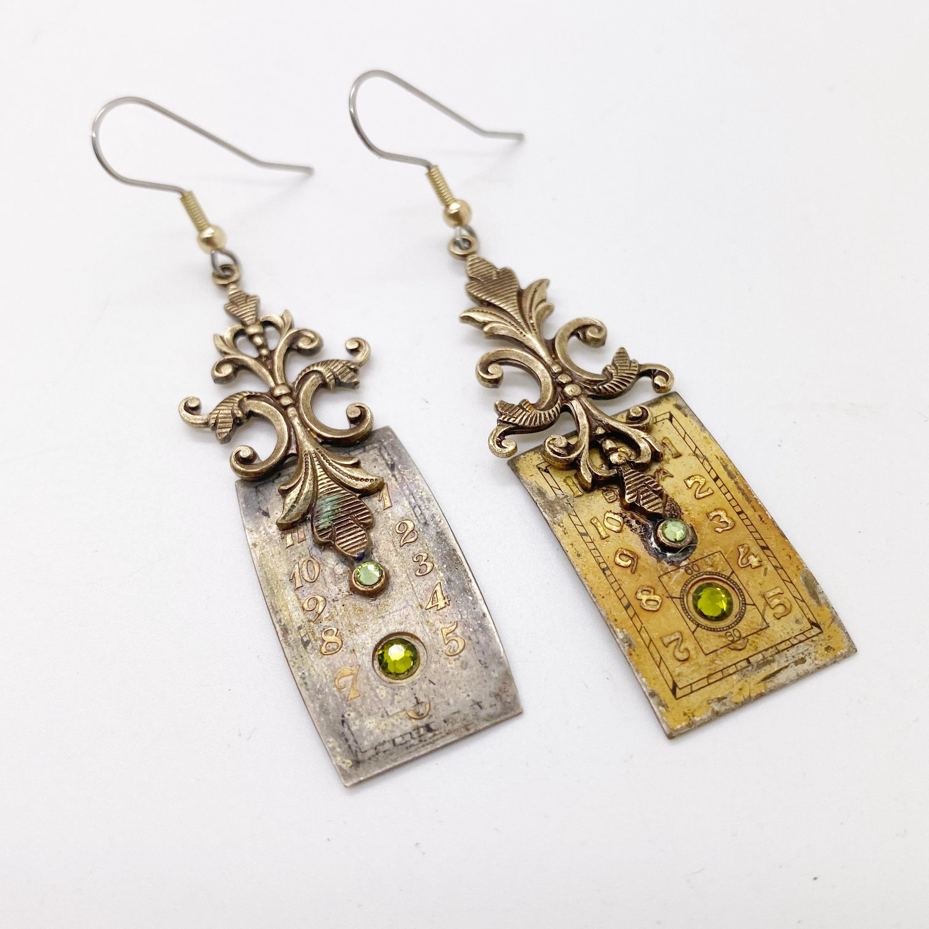 Victorian style artistic earrings