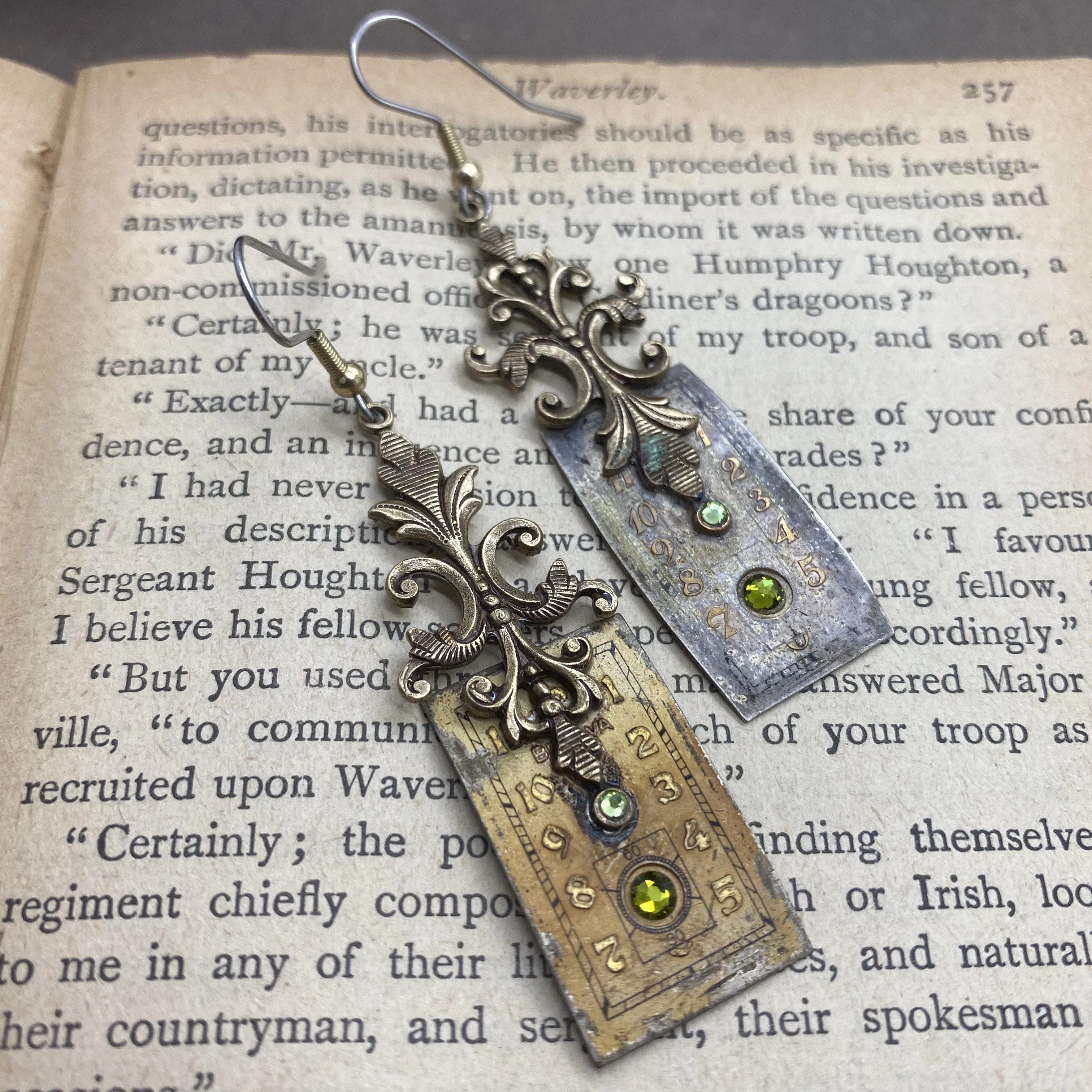 Victorian style artistic earrings