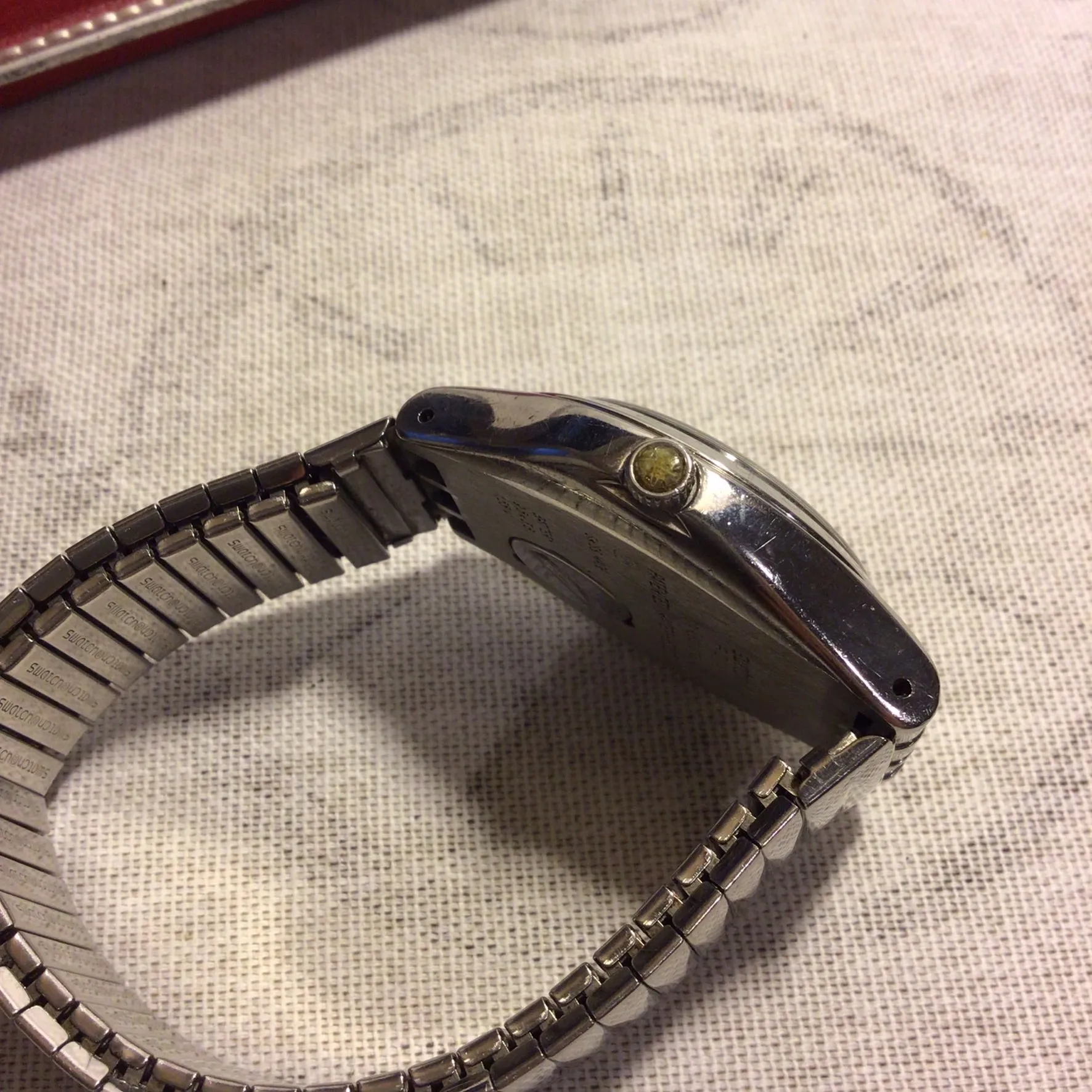 Vintage Swatch Irony AG 1996 Swiss Made Stainless Steel Watch (untested)