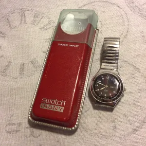 Vintage Swatch Irony AG 1996 Swiss Made Stainless Steel Watch (untested)