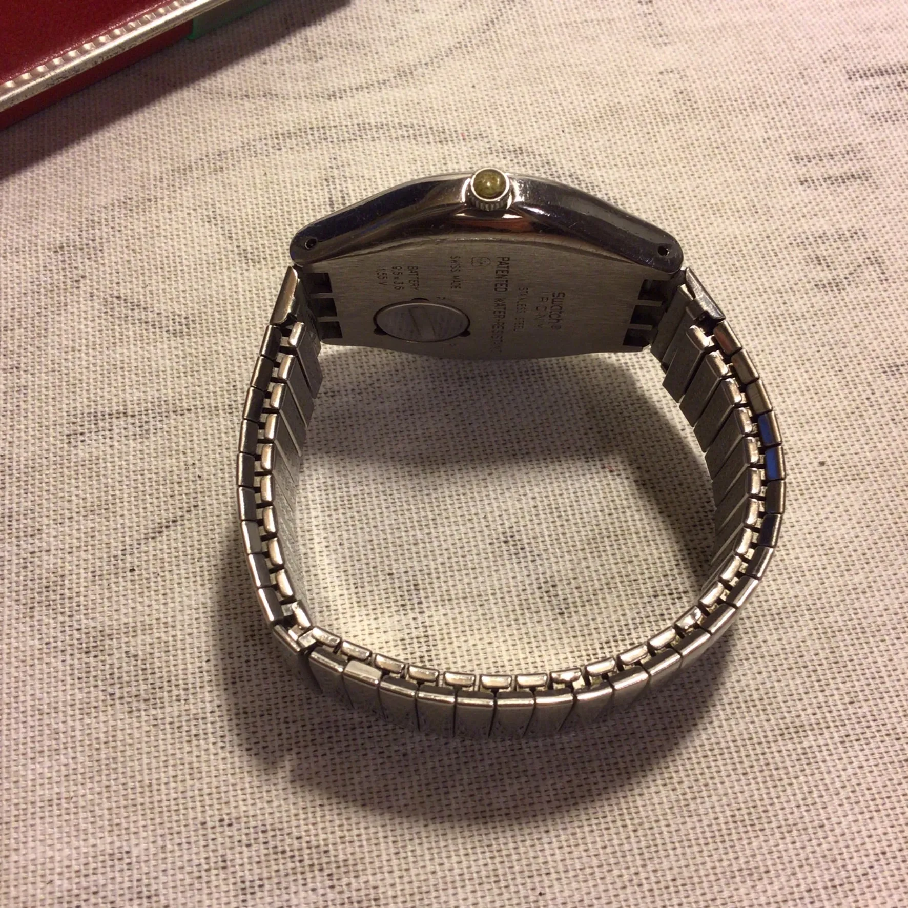 Vintage Swatch Irony AG 1996 Swiss Made Stainless Steel Watch (untested)