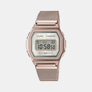 Vintage Unisex Digital Stainless Steel Watch D195 - A1000MCG-9EF