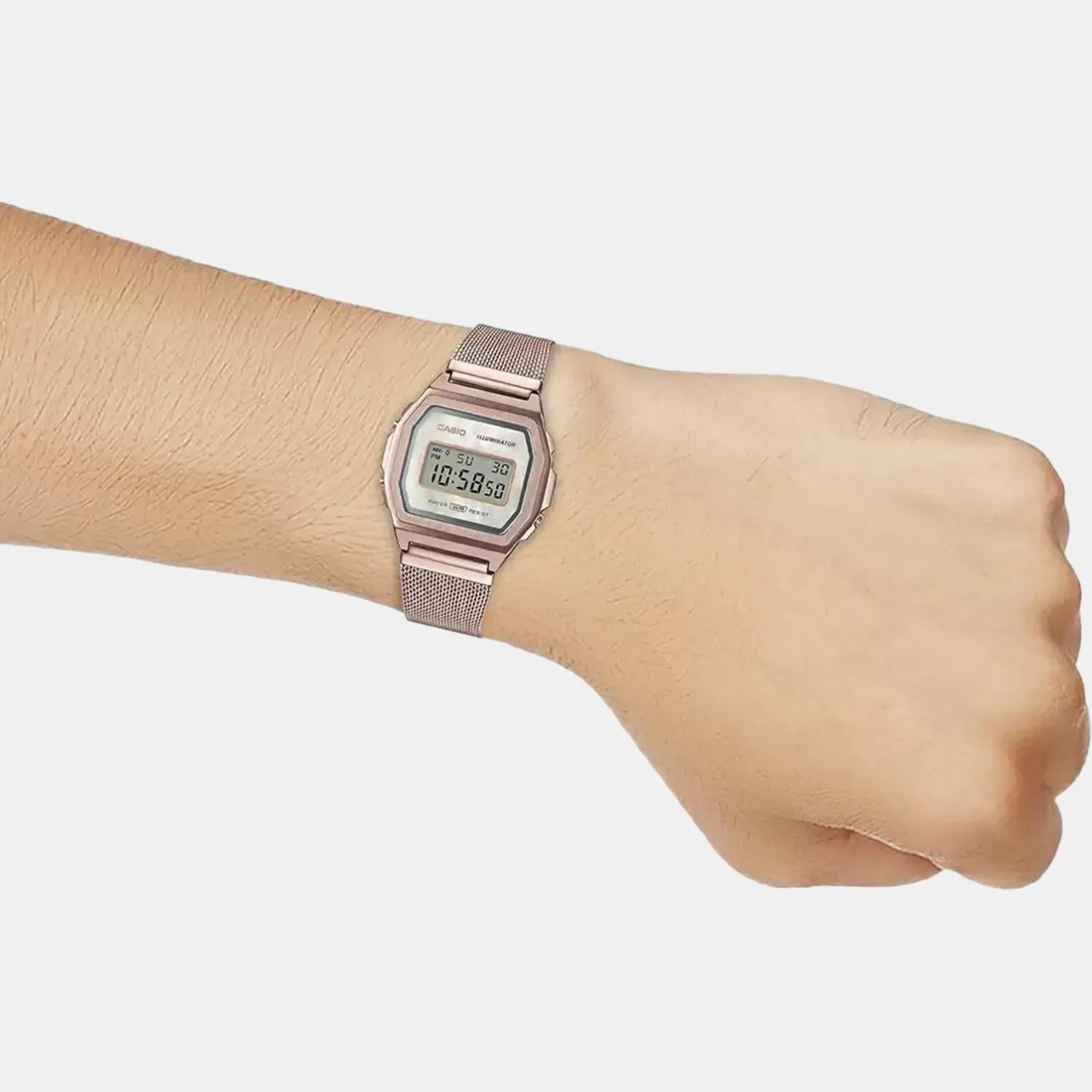 Vintage Unisex Digital Stainless Steel Watch D195 - A1000MCG-9EF